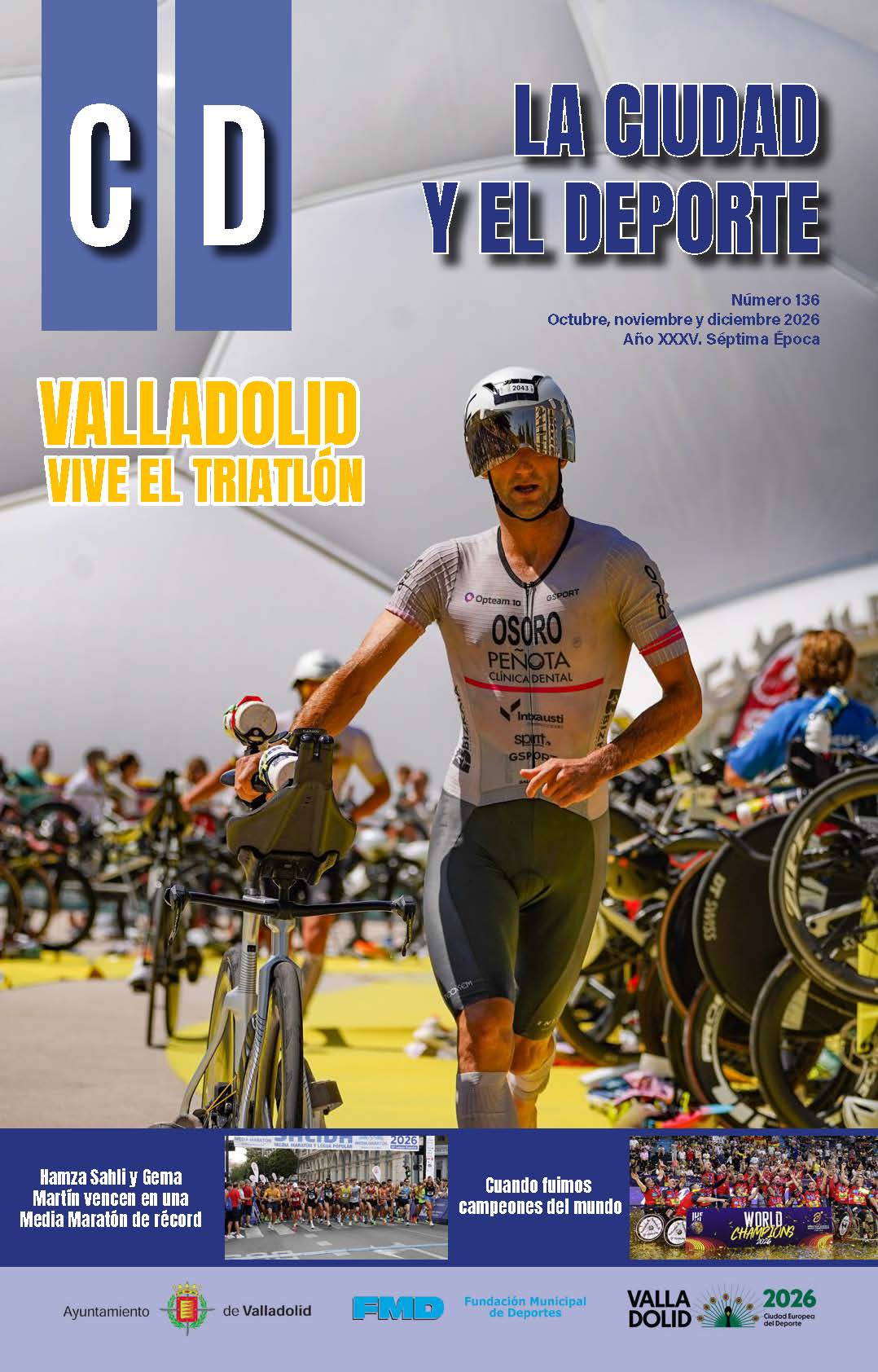 Portad de la Revista la Ciudad y el Deporte número 136