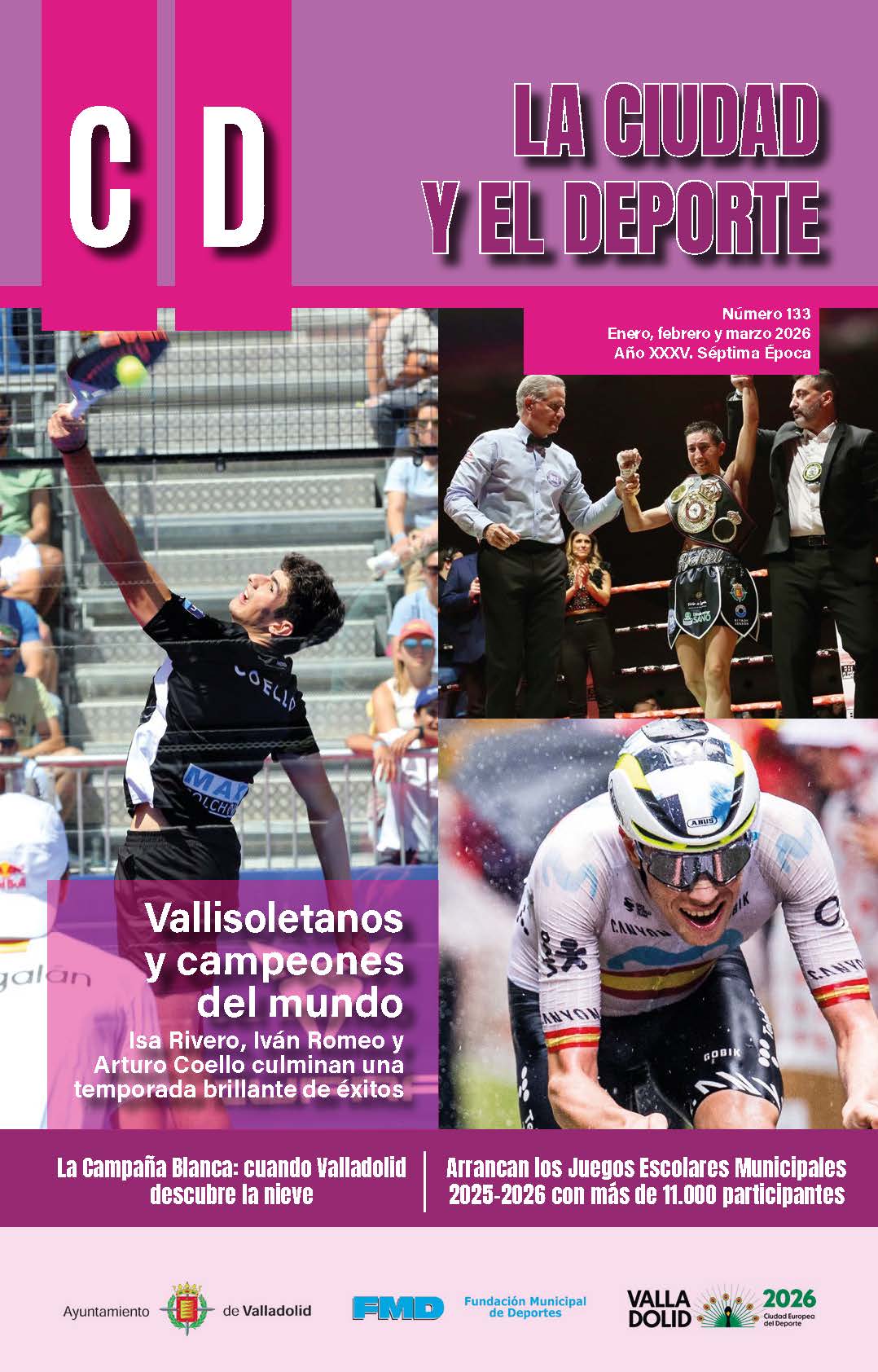 Portad de la Revista la Ciudad y el Deporte número 133
