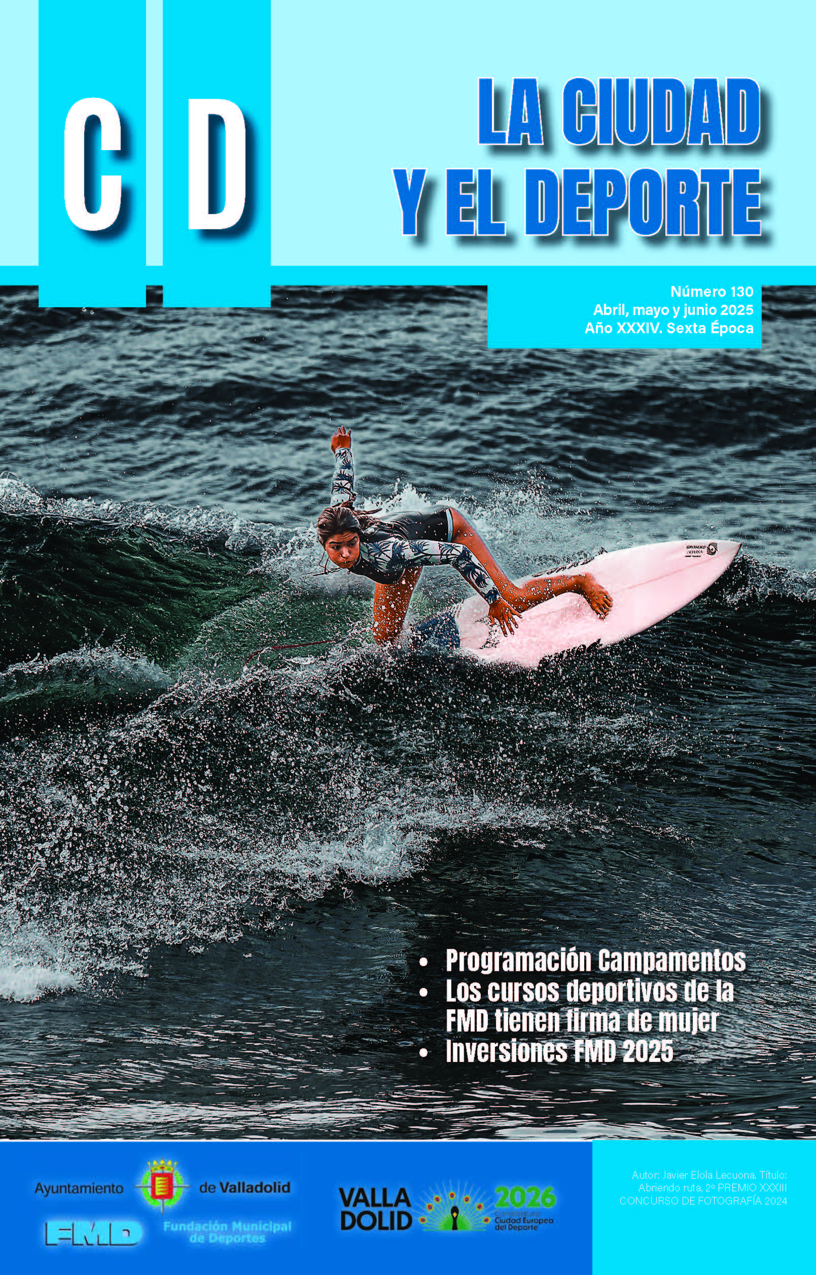 Portad de la Revista la Ciudad y el Deporte número 130