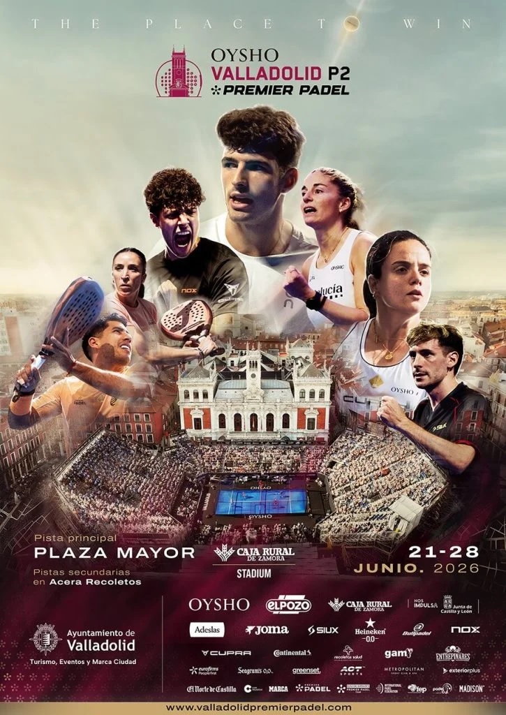 Foto que ilusta el evento OYSHO VALLADOLID P2 PREMIER PADEL 2026