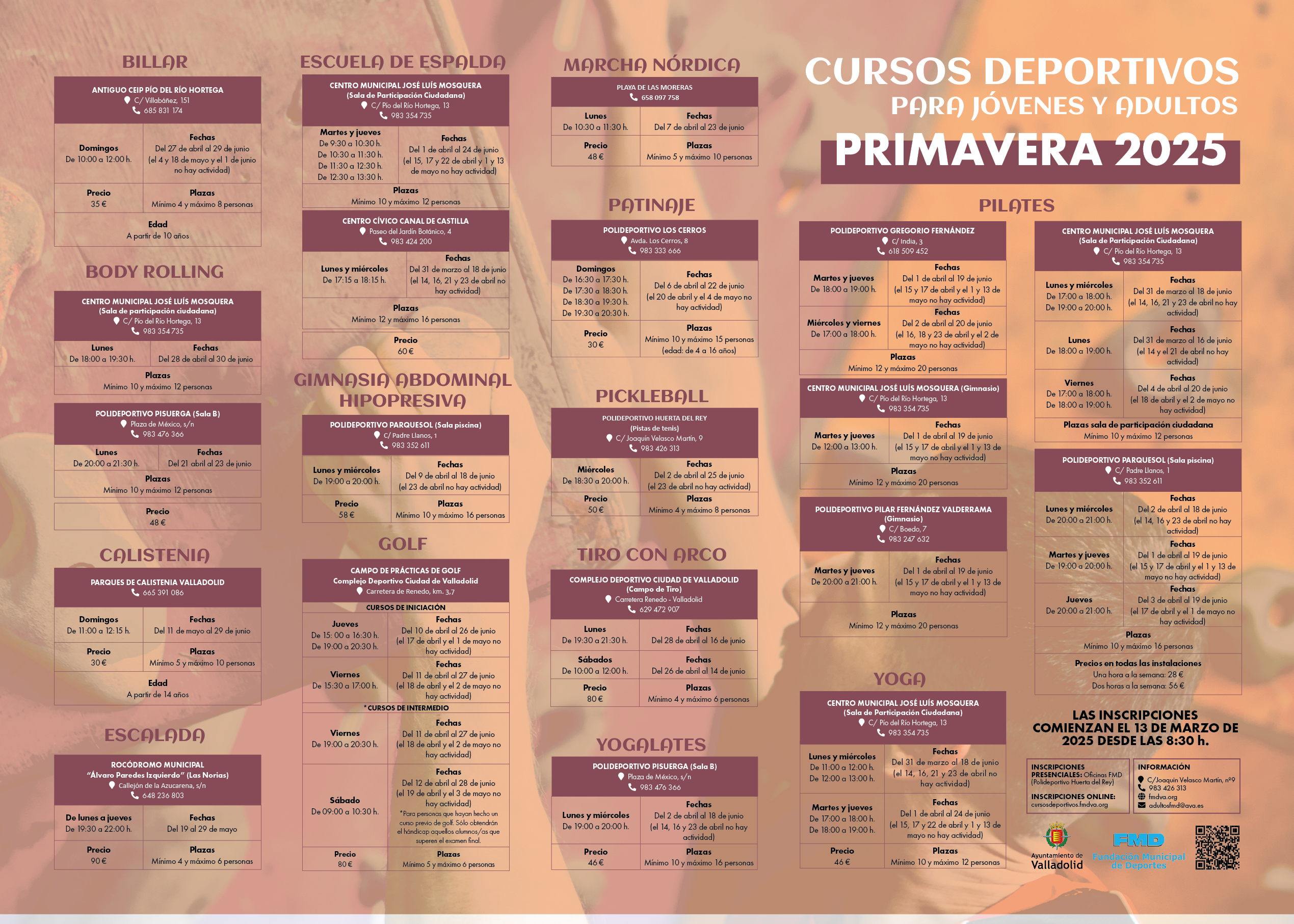 Foto que ilustra la noticia CURSOS DEPORTIVOS PRIMAVERA 2025